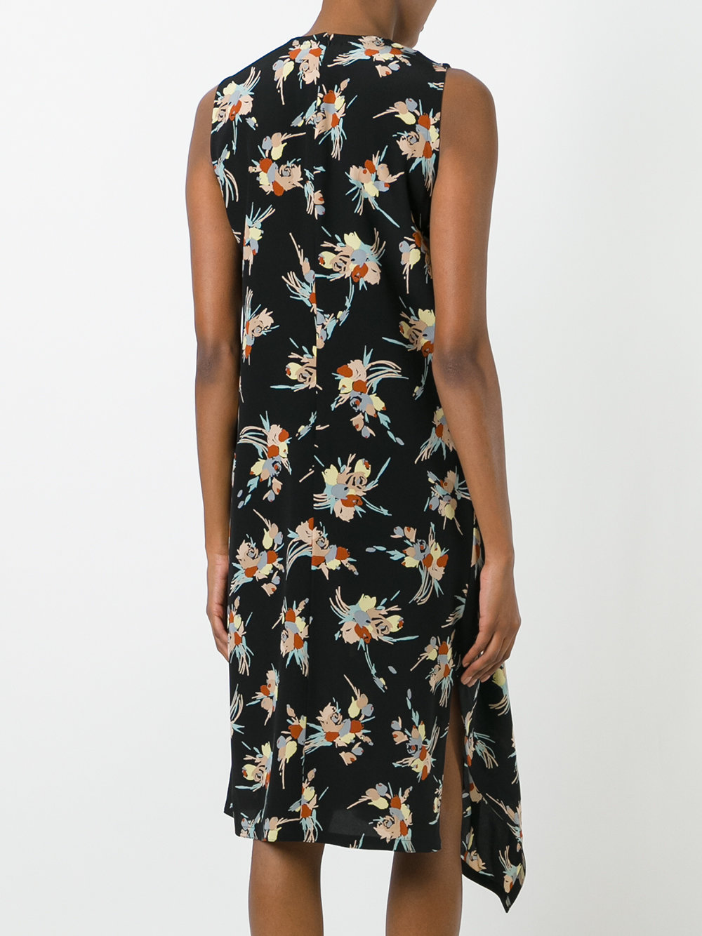 floral asymmetric dress