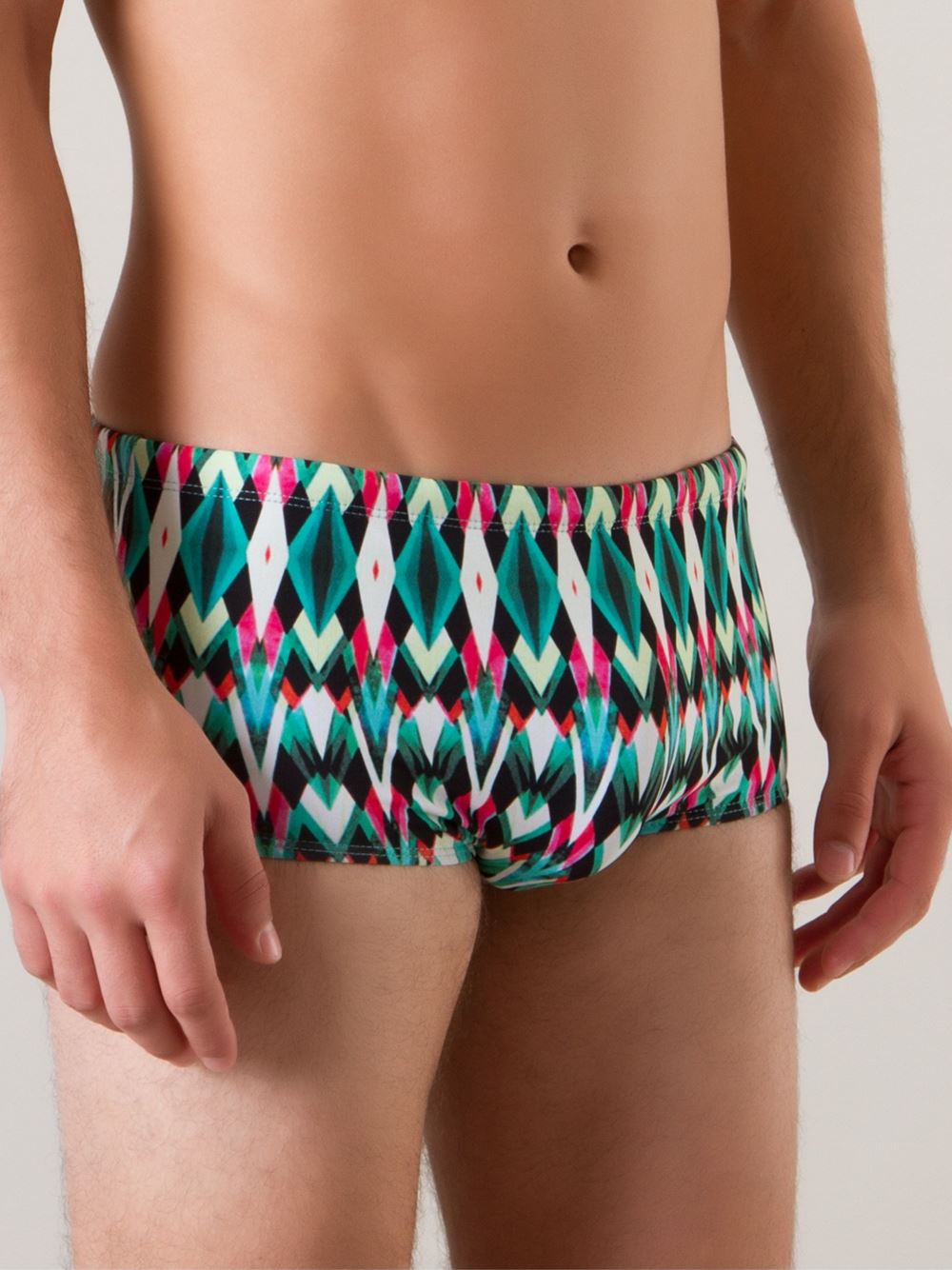 print swim trunks