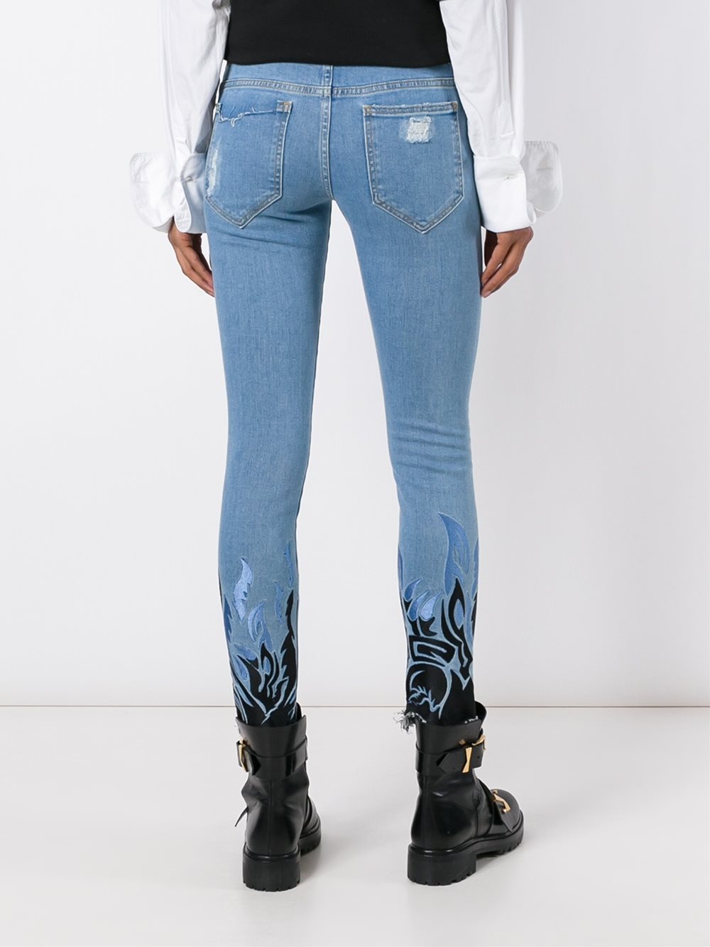 'Austin Flames' skinny jeans