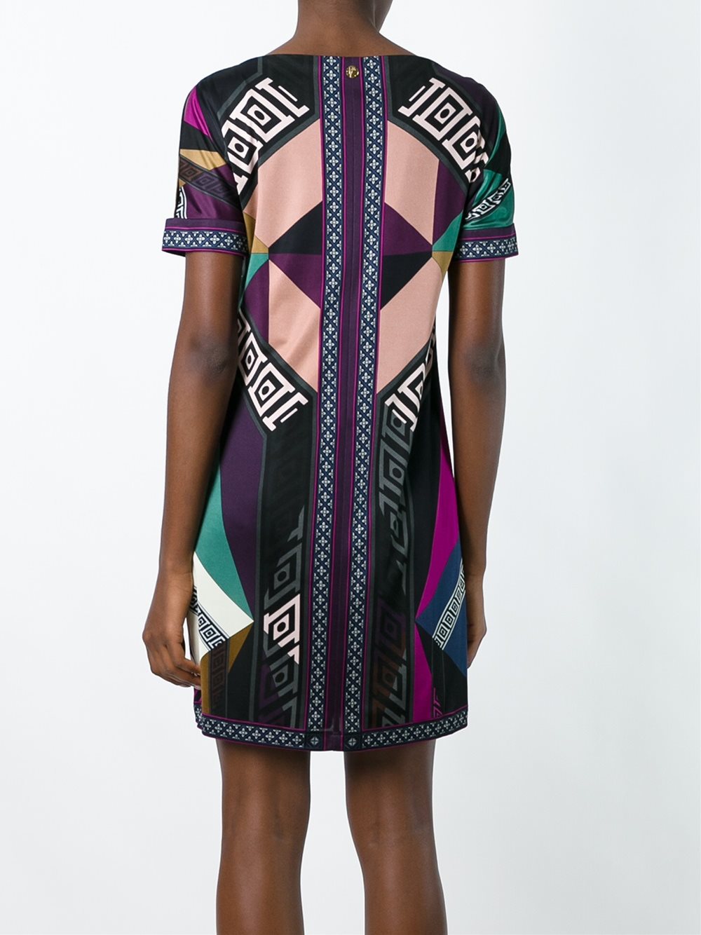 multi print dress