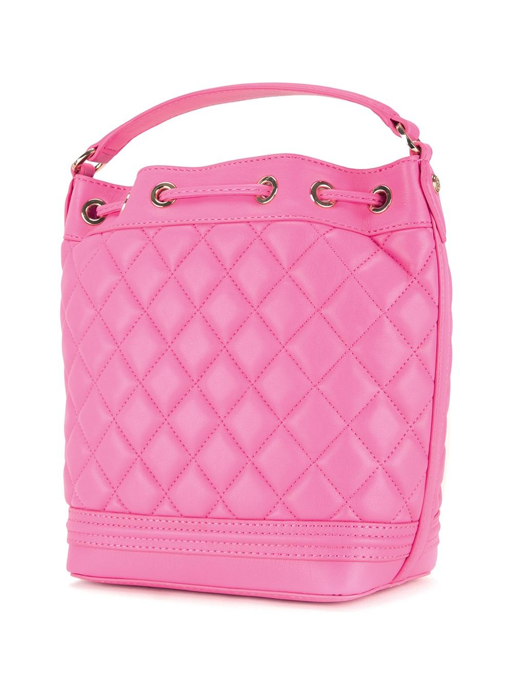 quilted drawstring crossbody bag