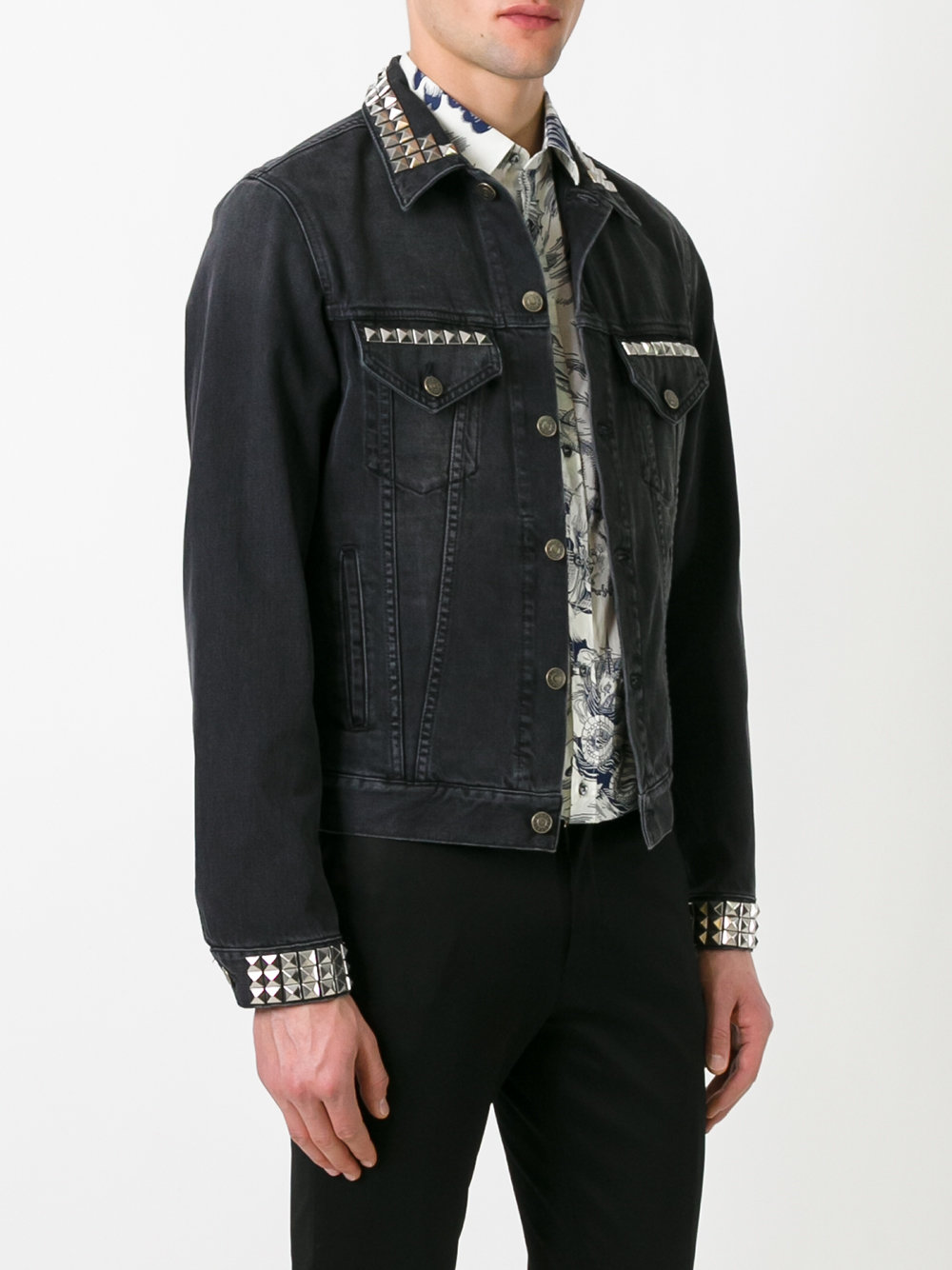 studded denim jacket