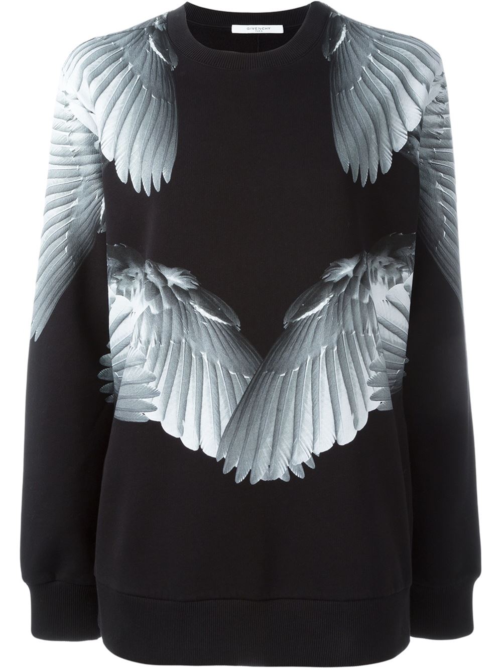 翅膀印花套头衫