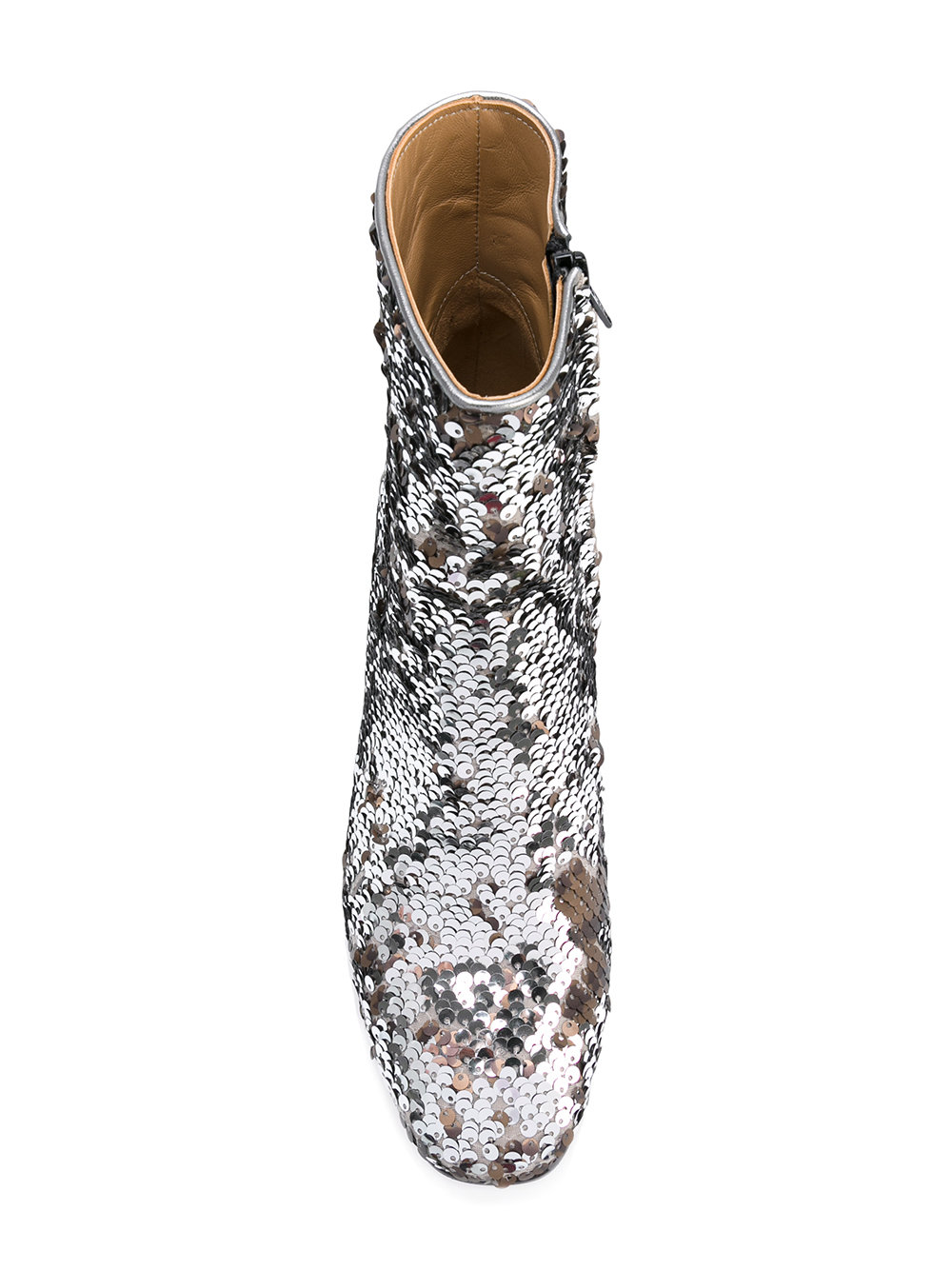 sequinned ankle boots