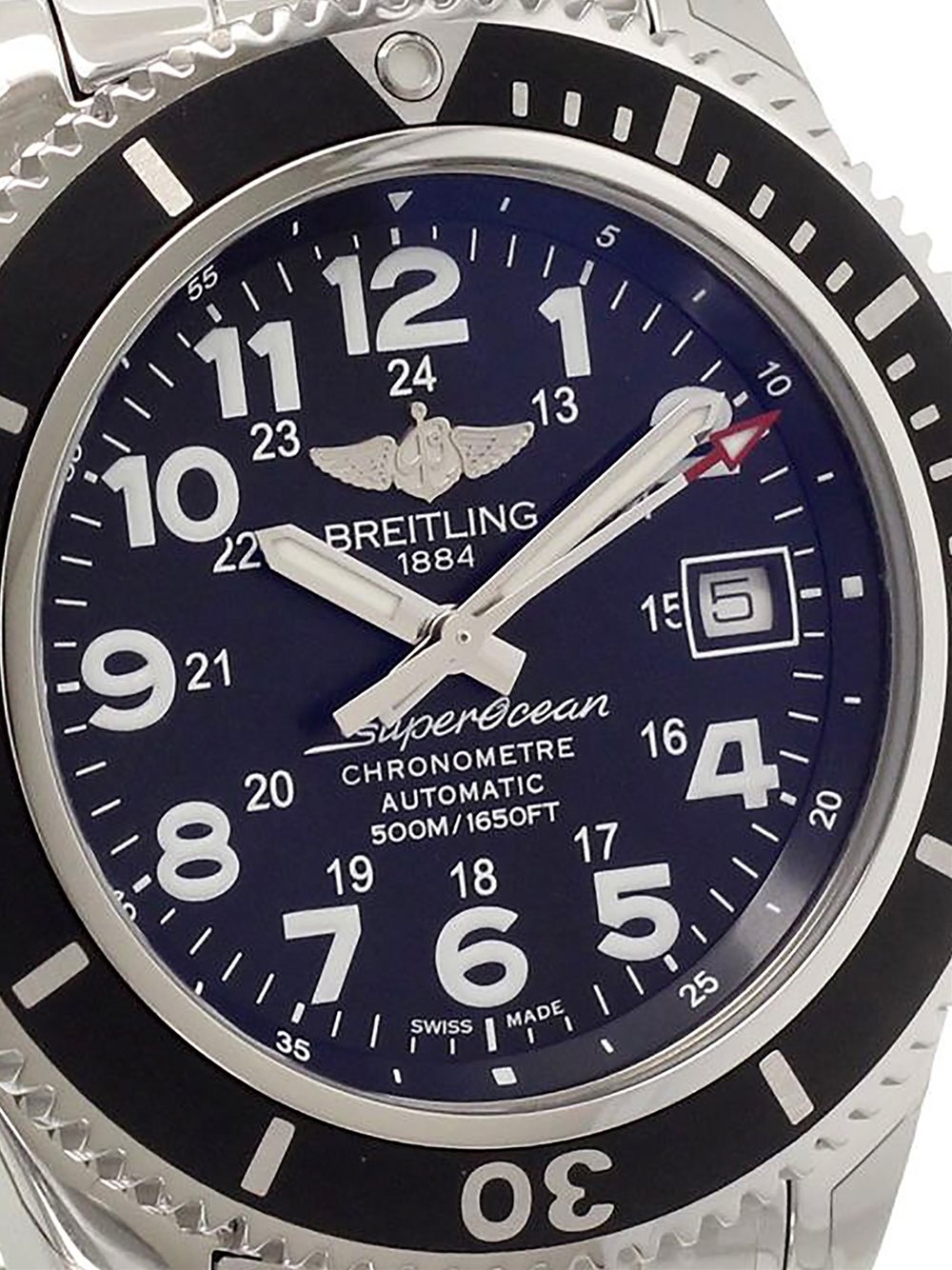 'Breitling Superocean II 42' analog watch