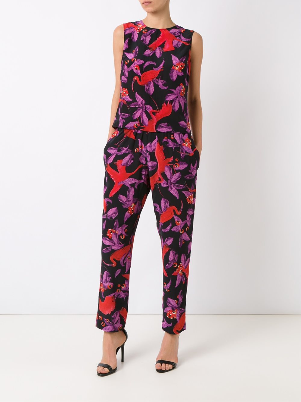 silk printed top