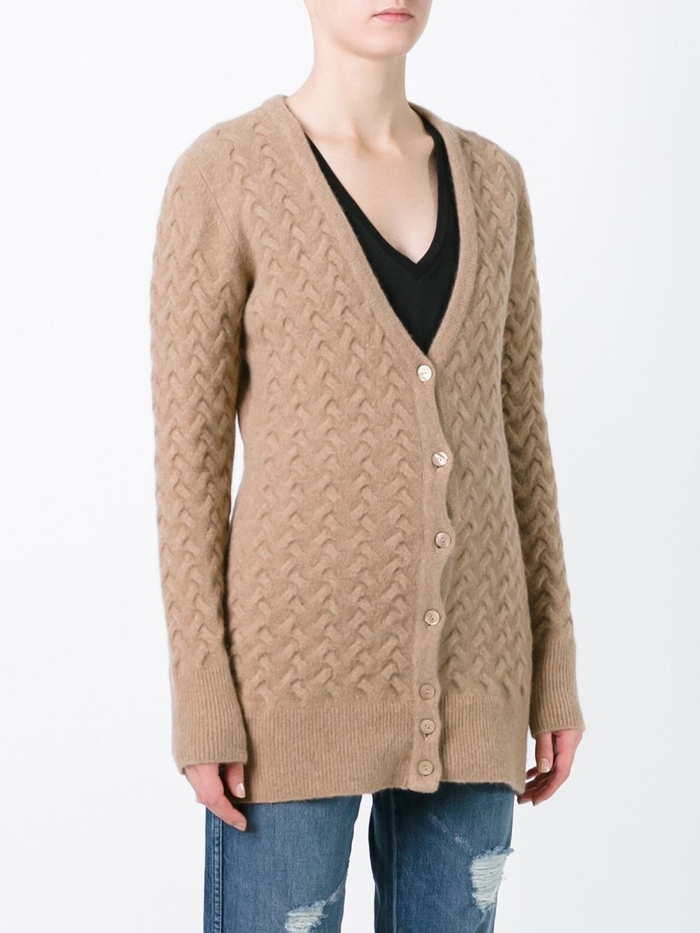 cross knit cardigan
