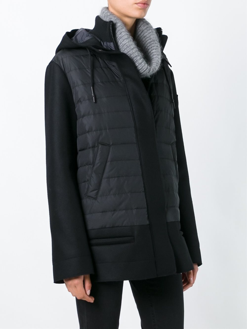 padded mid-length jacket