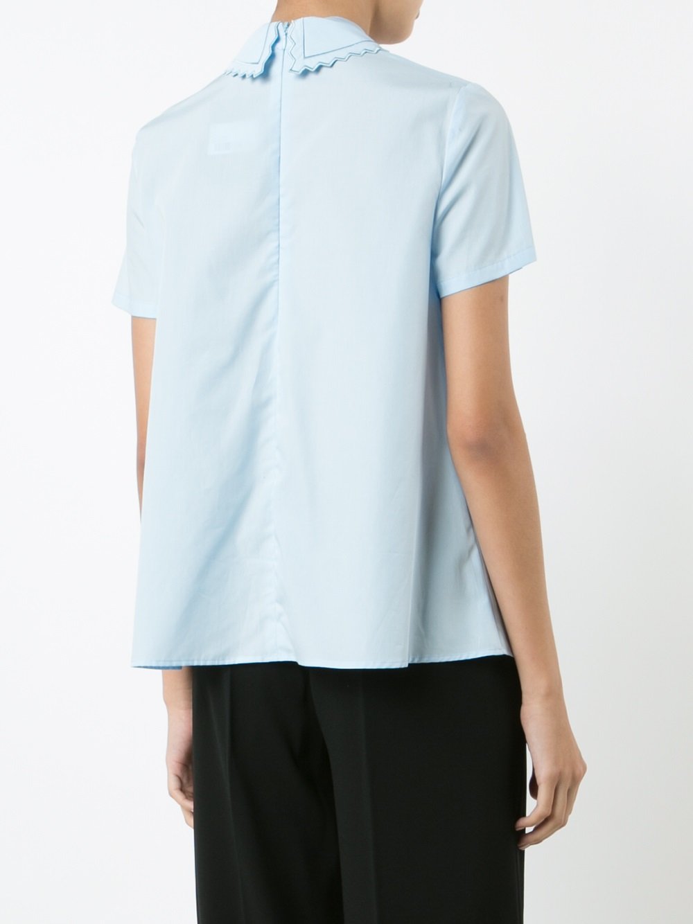 scalloped collar T-shirt