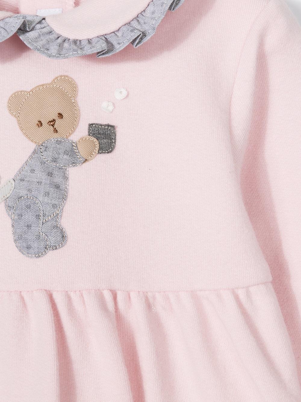 teddy bear embroidered romper