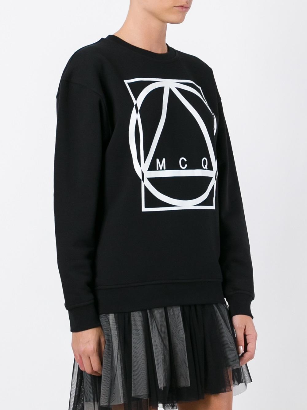 glyph icon print sweatshirt