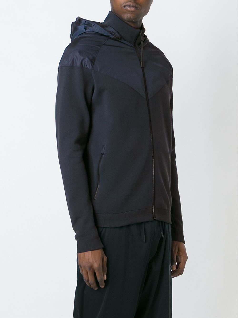 panelled zip jacket