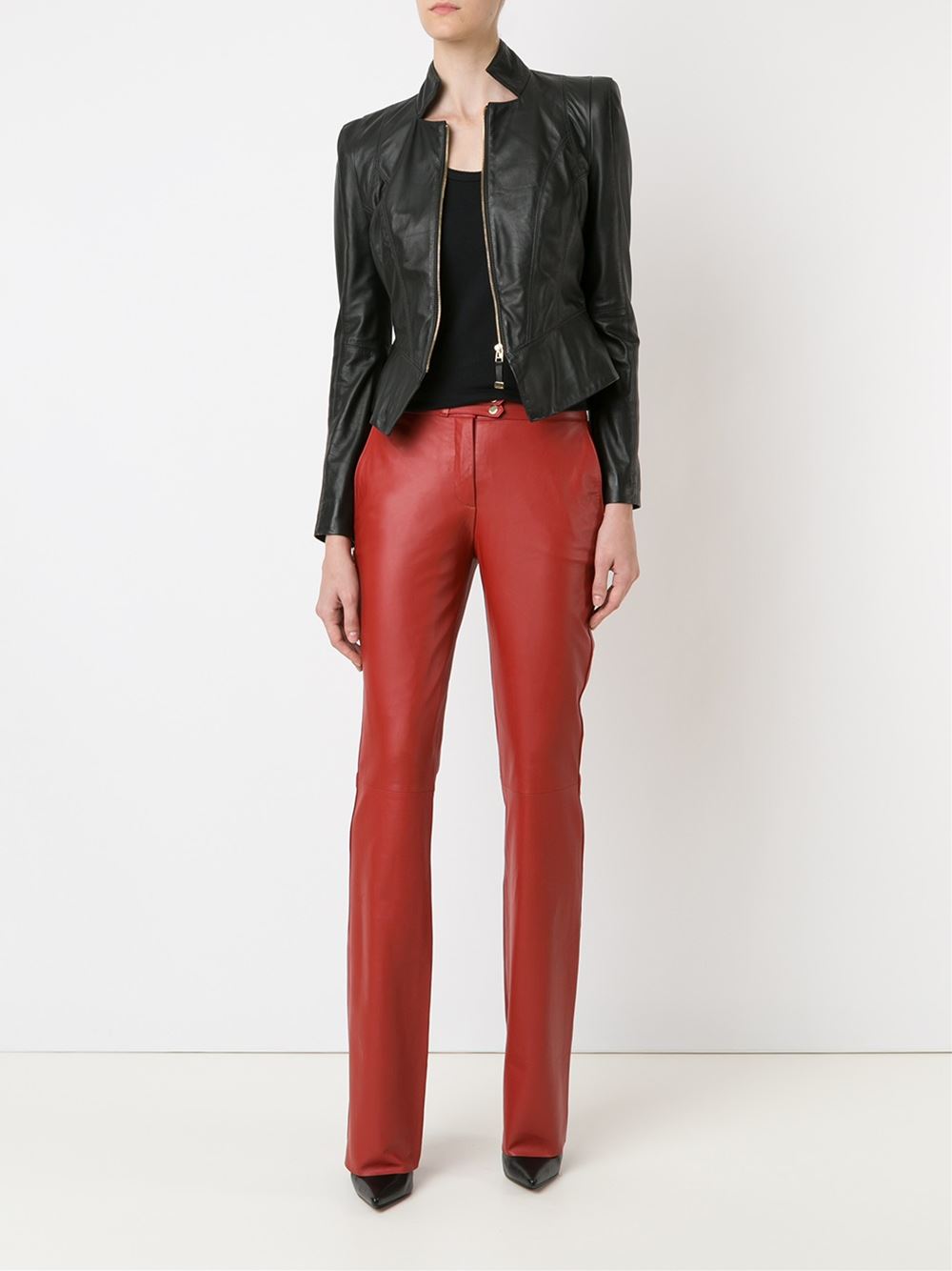 straight leg trousers