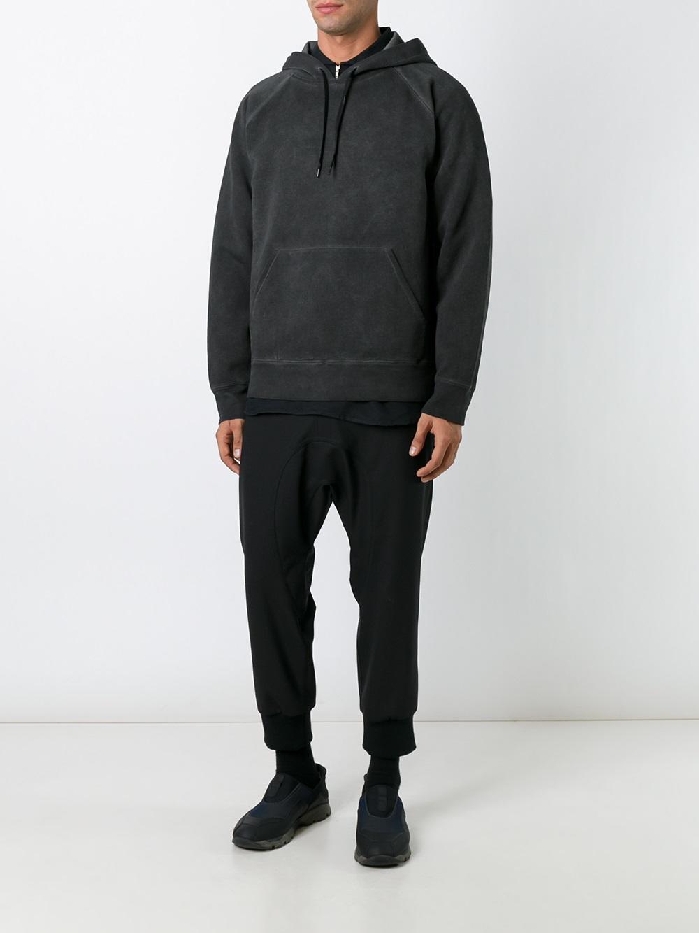 washed effect hoodie 