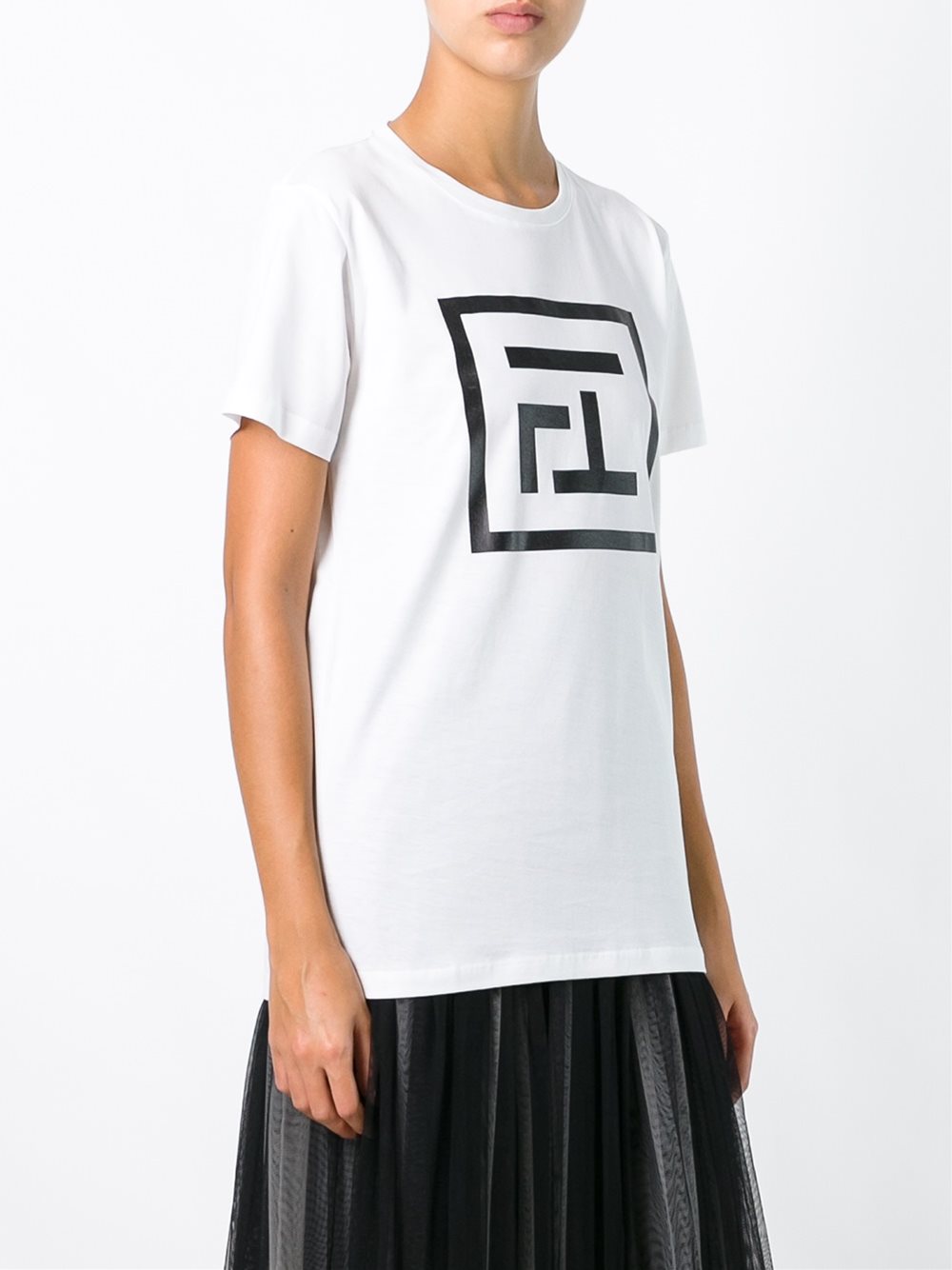 logo print T-shirt