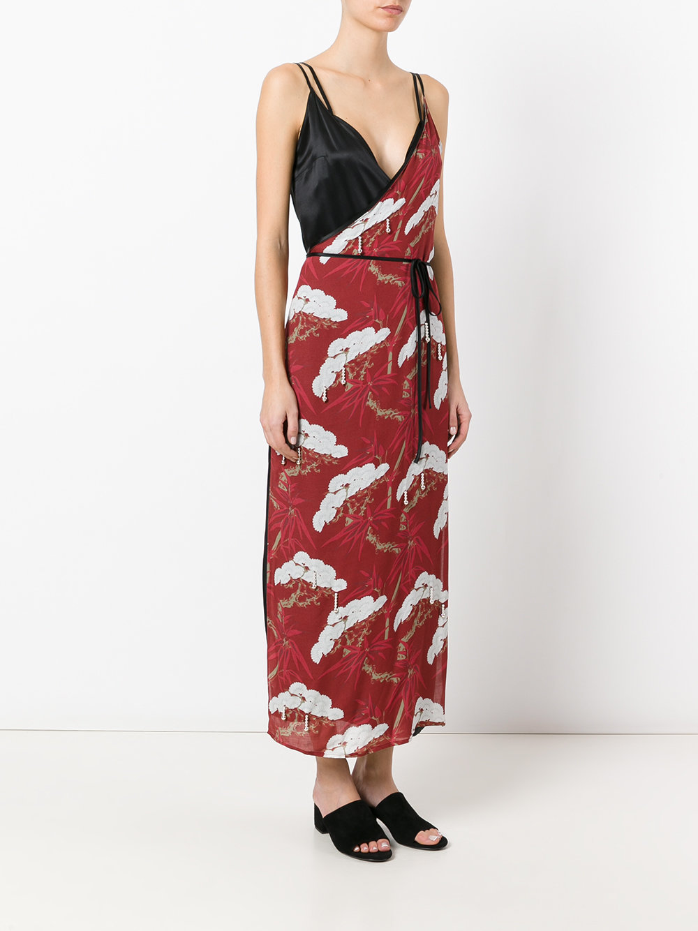 layered wrap dress