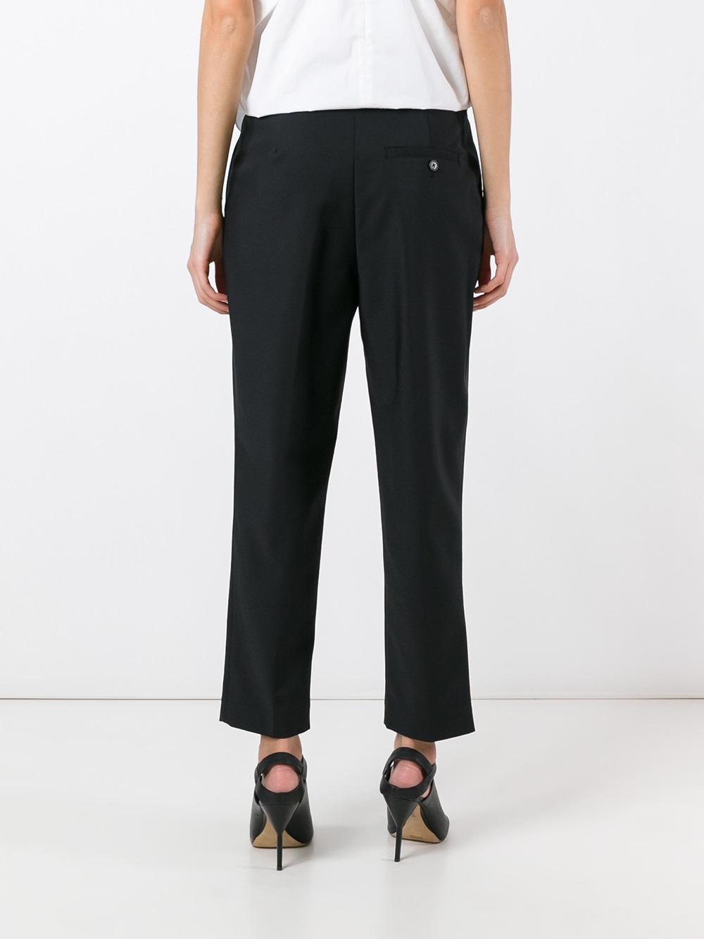 cropped tailored trousers