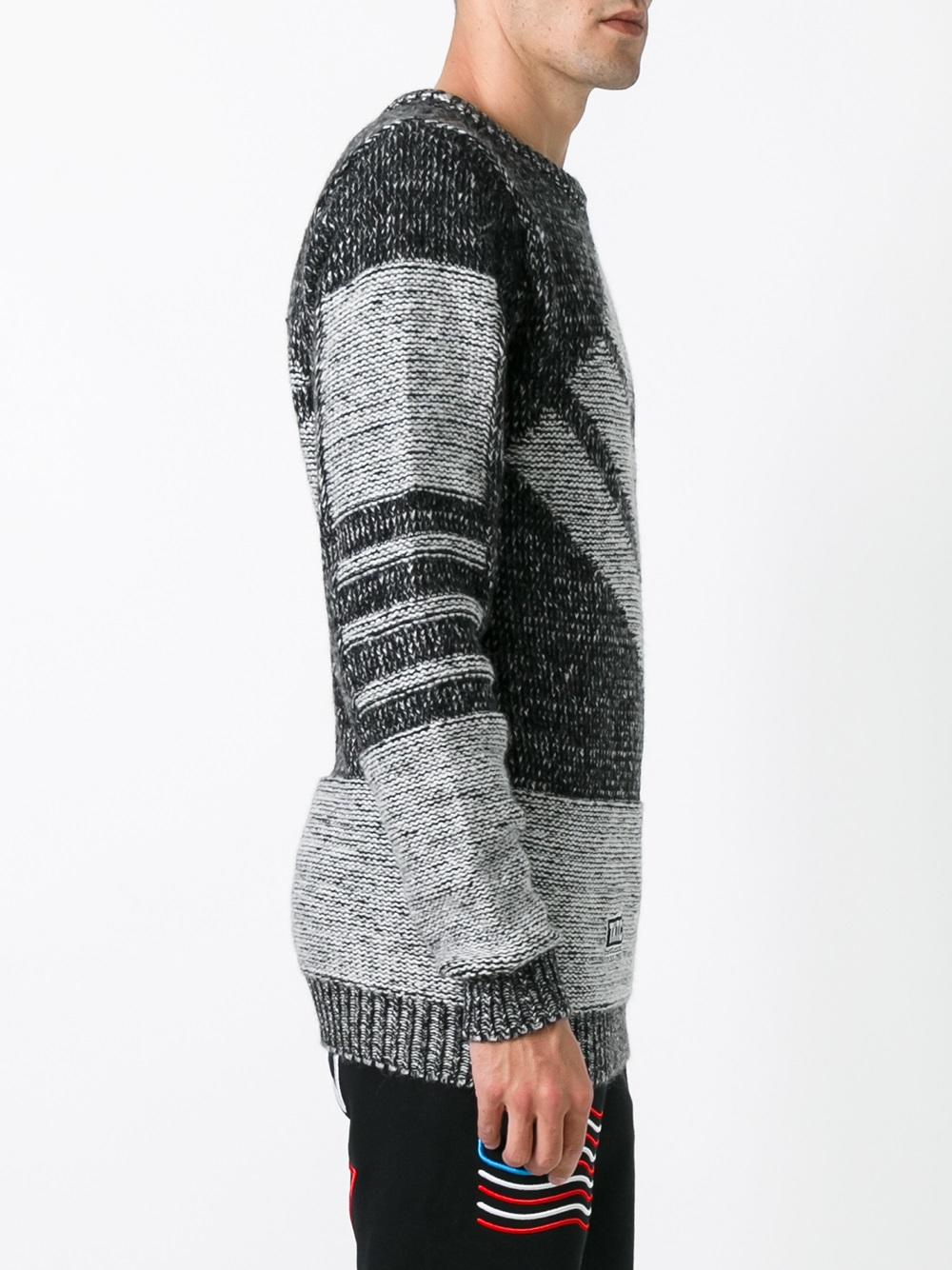 striped intarsia jumper