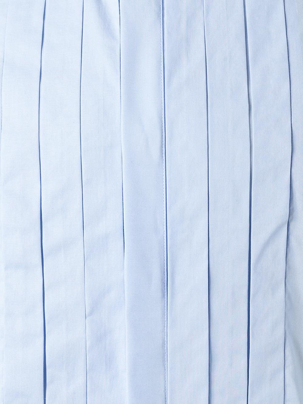 pleated bib shirt