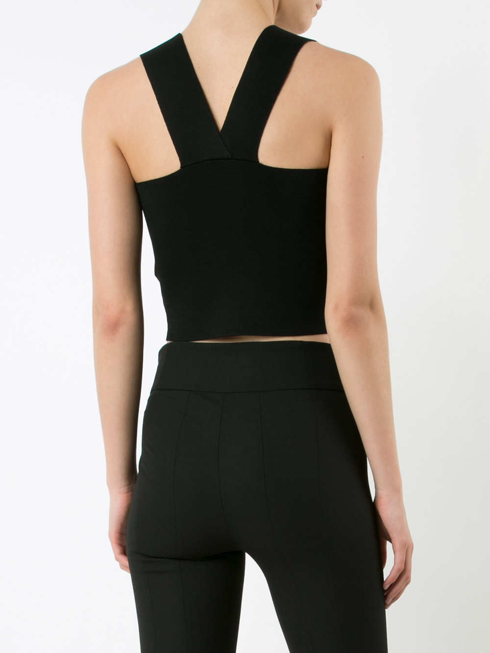 slim-fit cropped tank