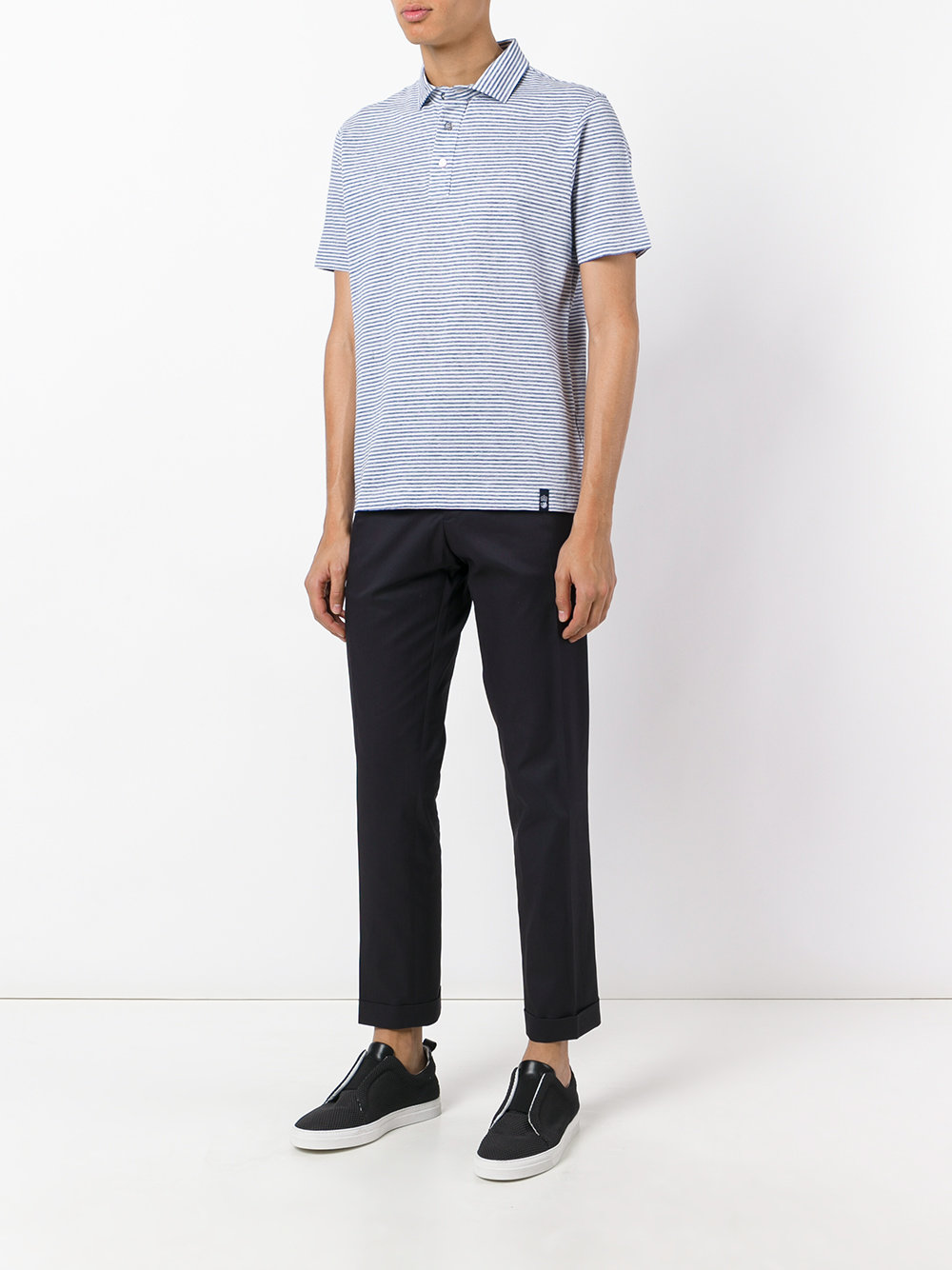 striped polo shirt 