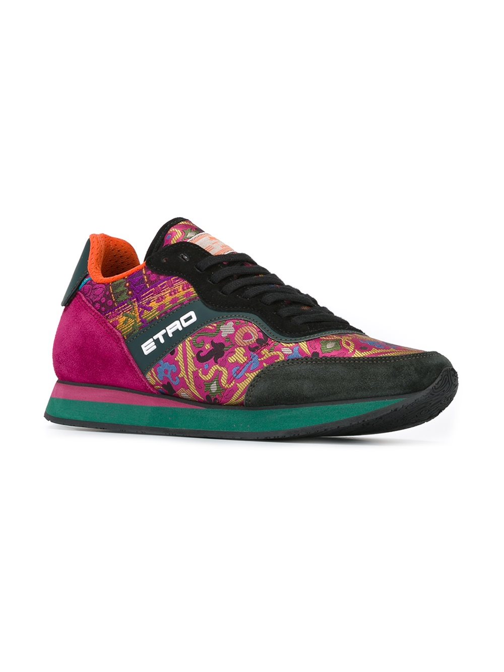 paisley print sneakers