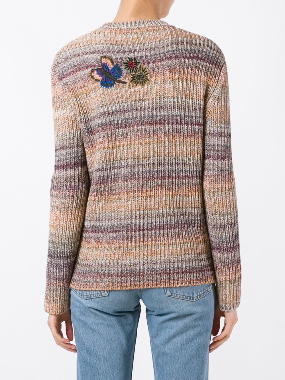 butterfly embroidery jumper 