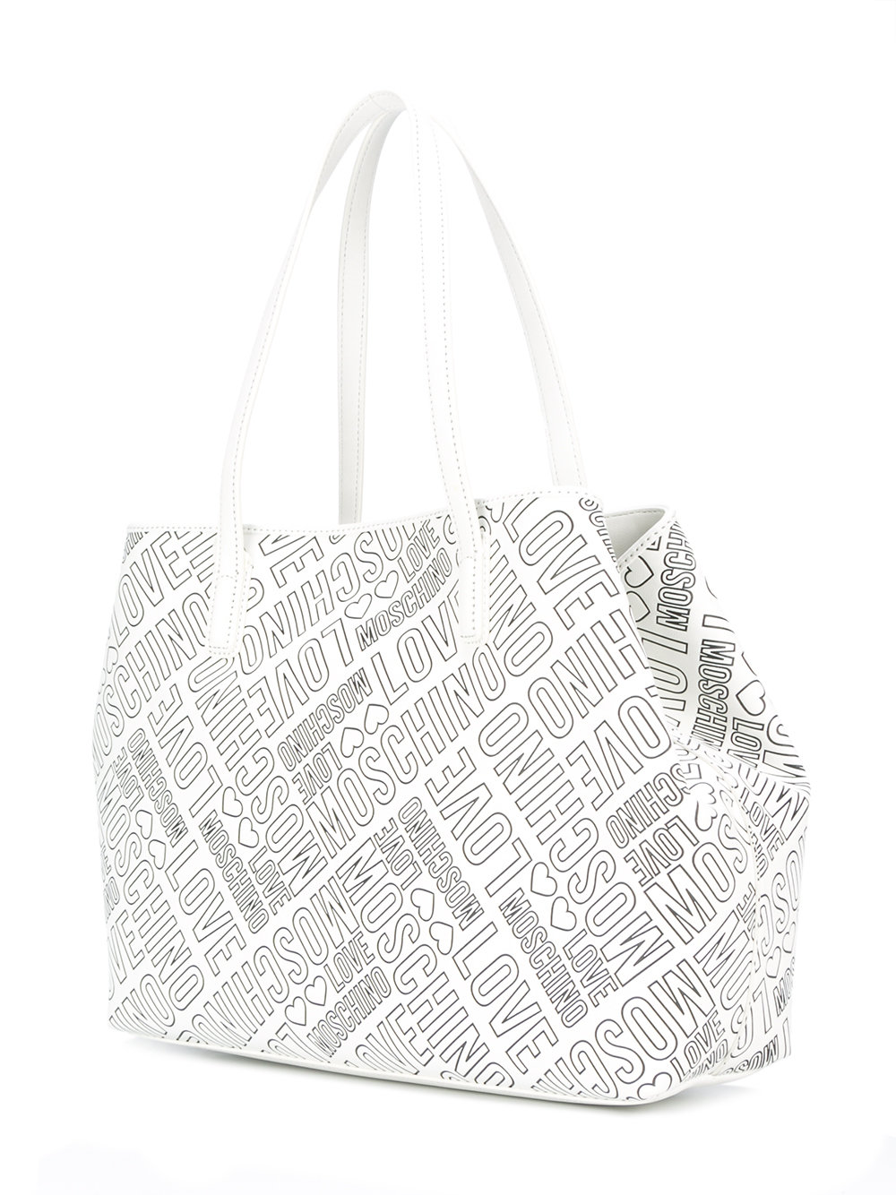 embossed logo tote 
