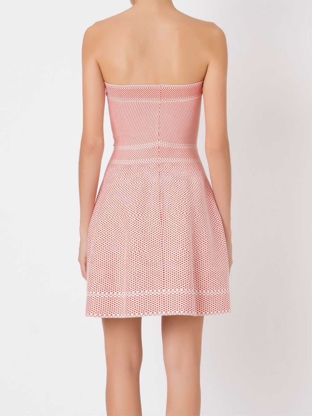 strapless knit dress