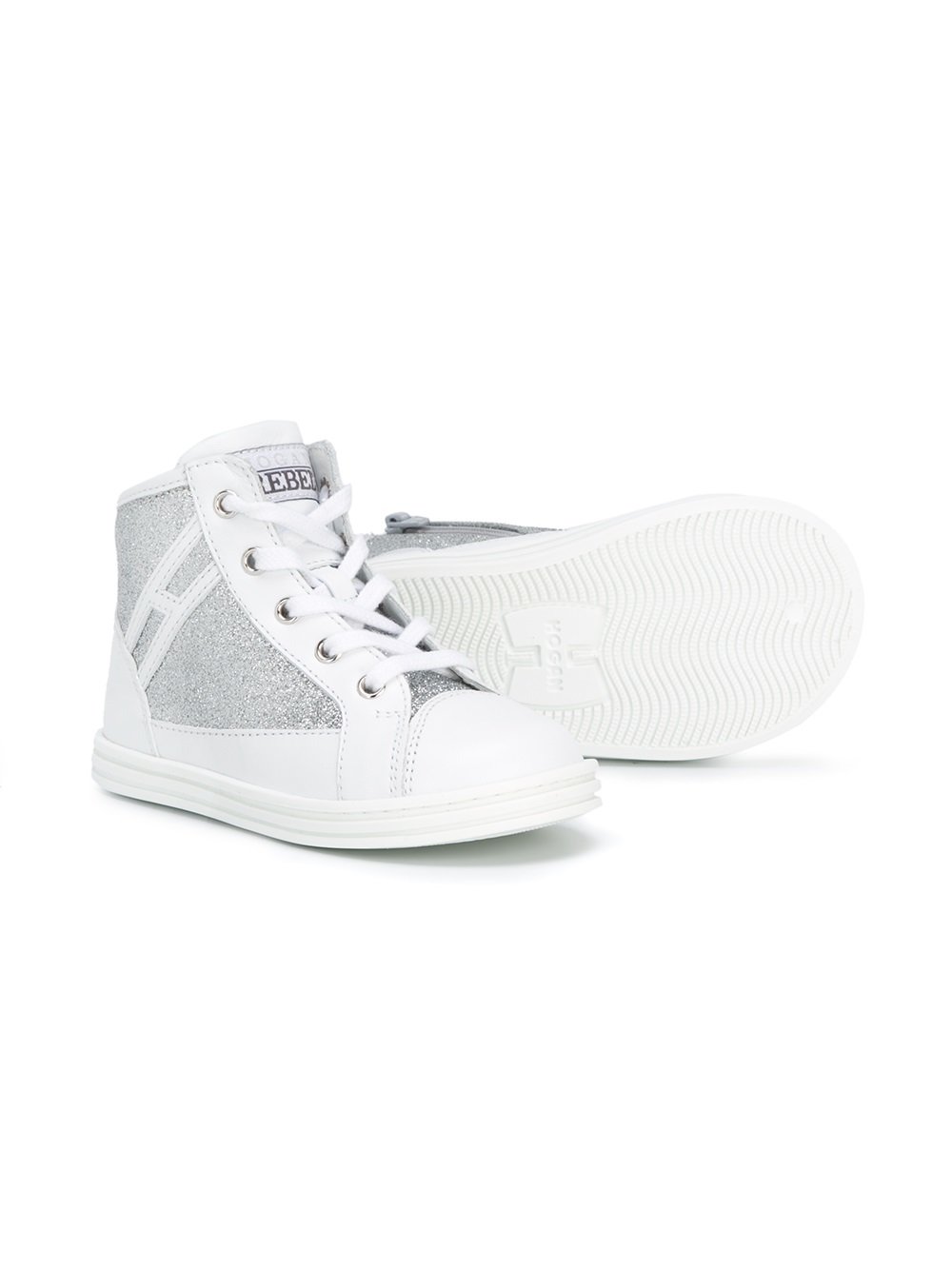 H logo hi-top sneakers