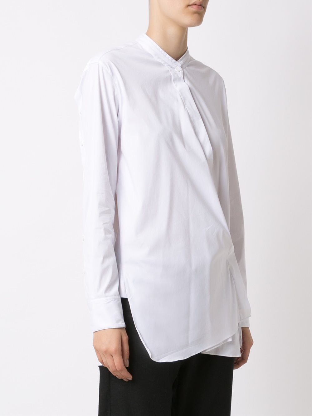 asymmetric shirt