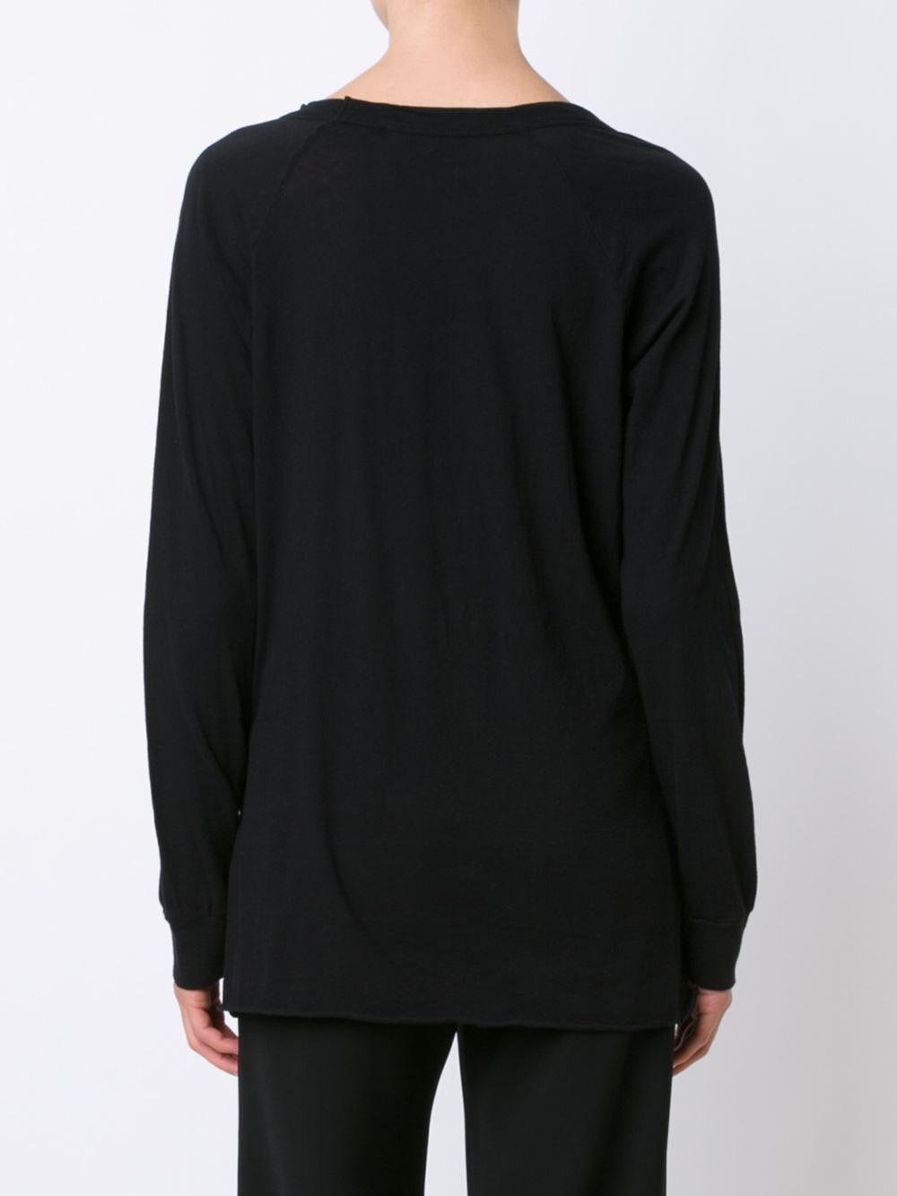 raw hem T-shirt