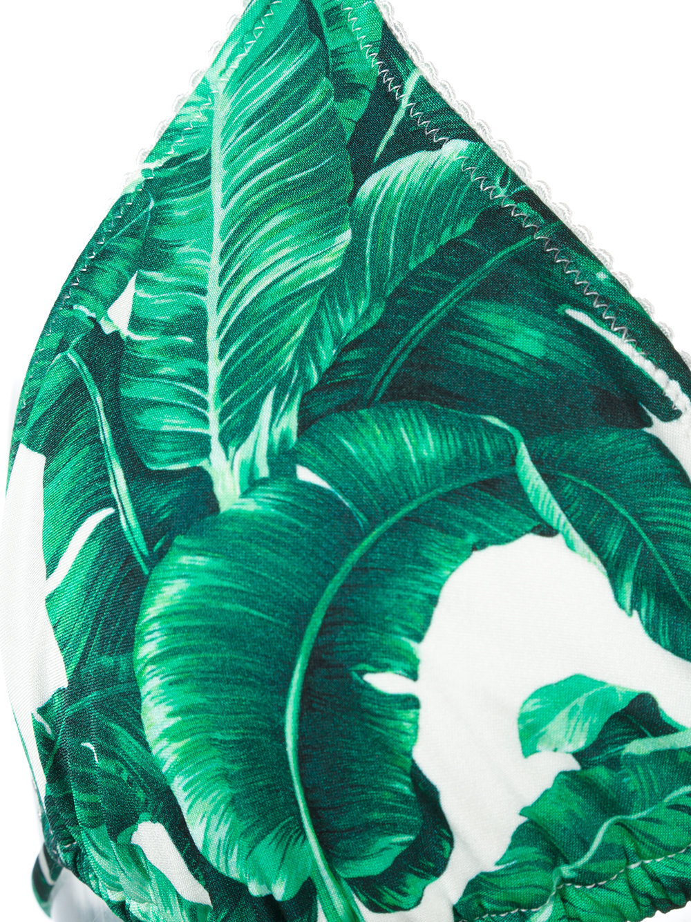 banana leaf print triangle bikini top