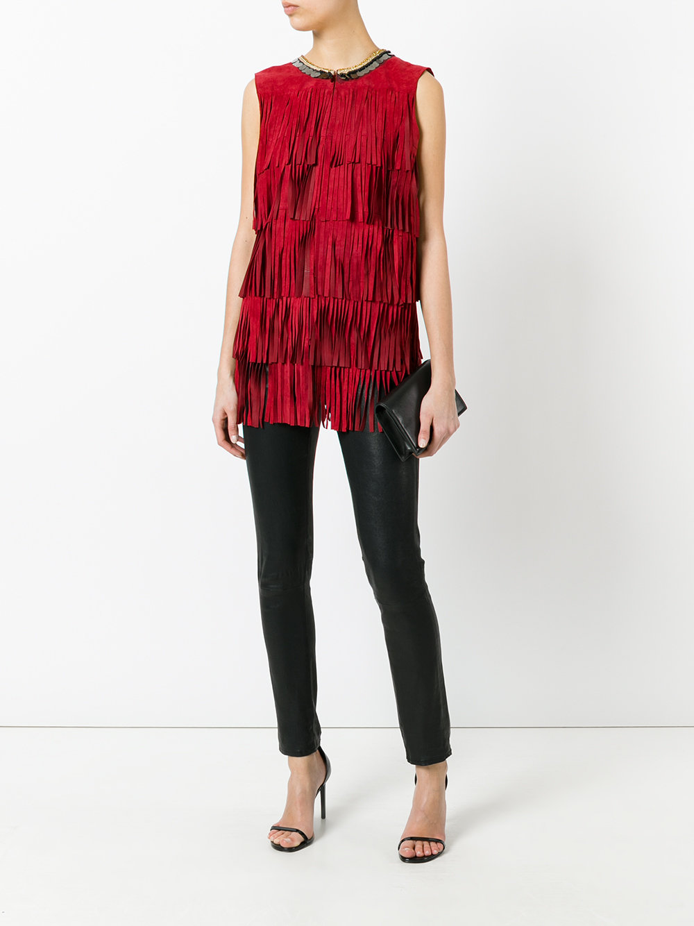 fringed tank top
