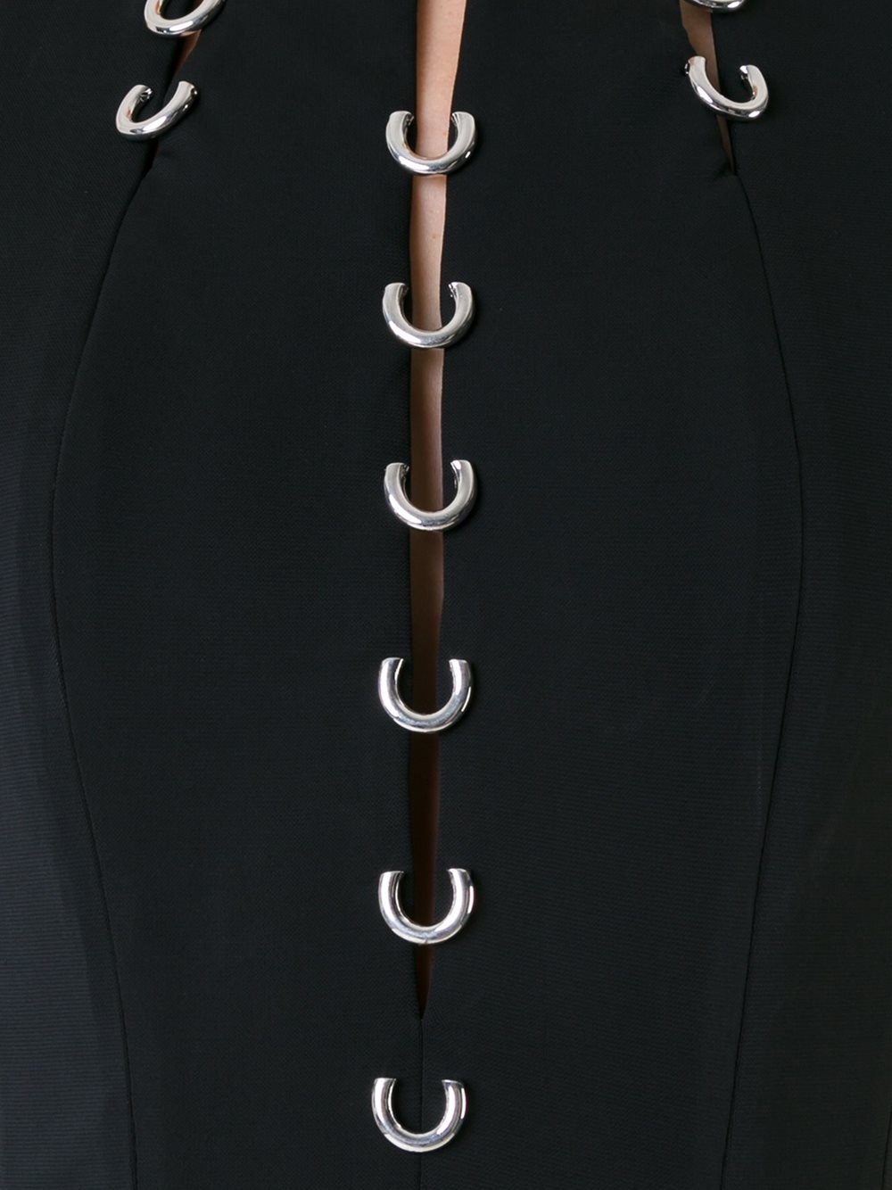 eyelet slit dress
