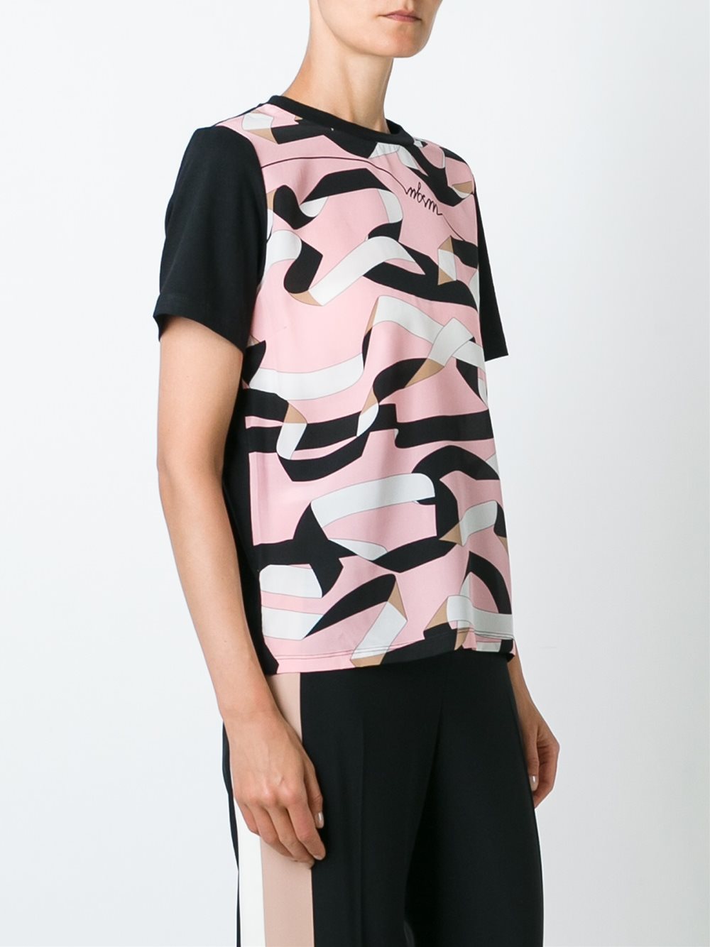 ribbon print T-shirt