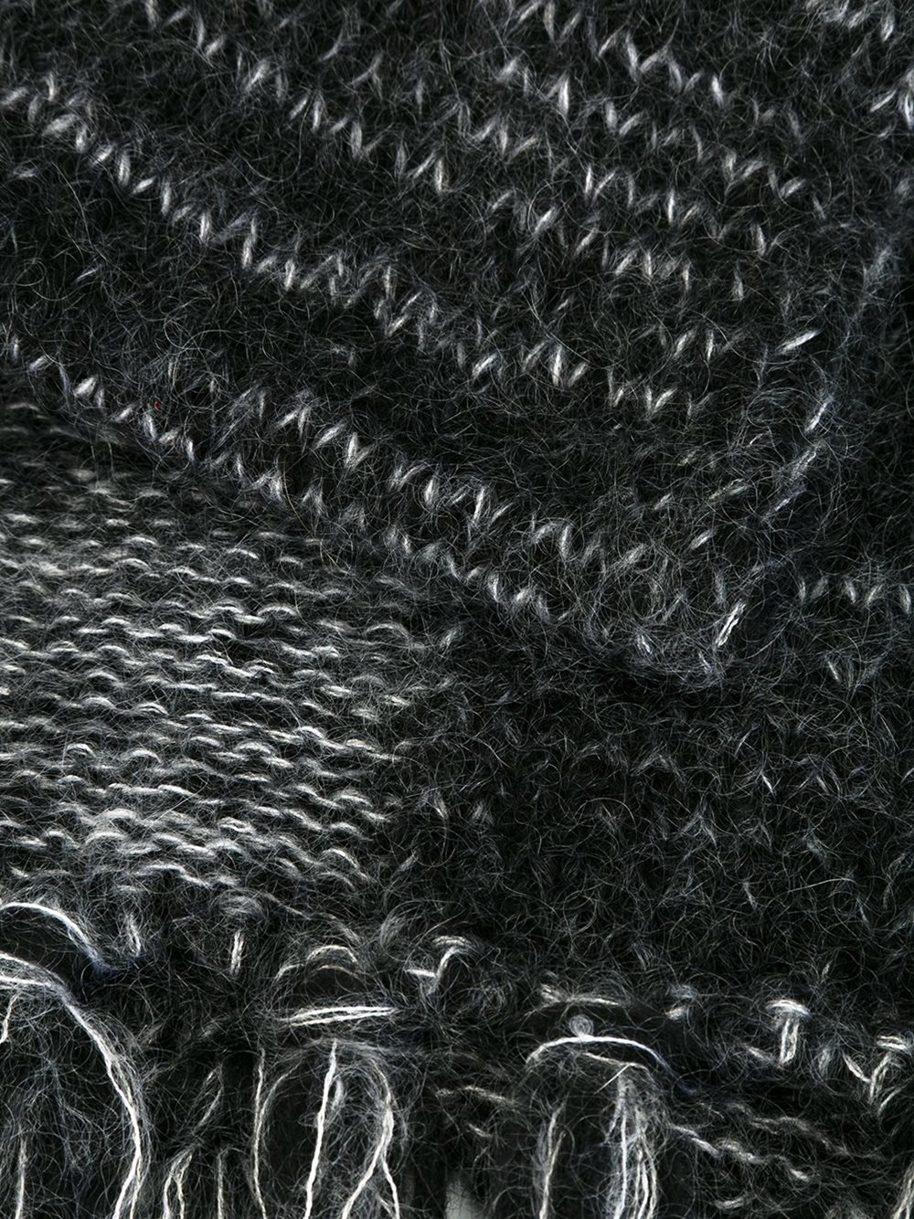 fringed striped scarf