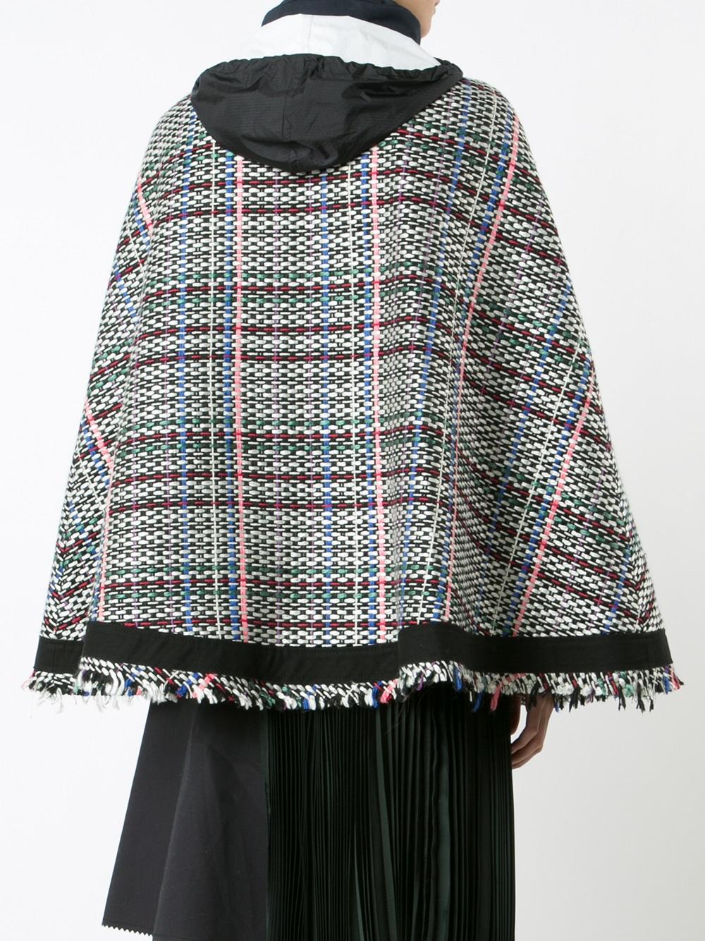 tweed poncho