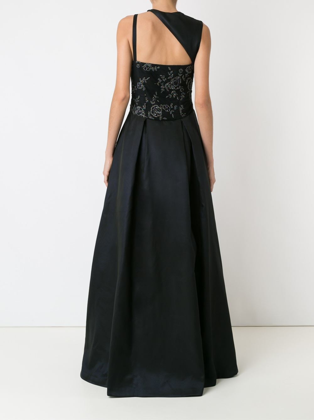 asymmetric gown