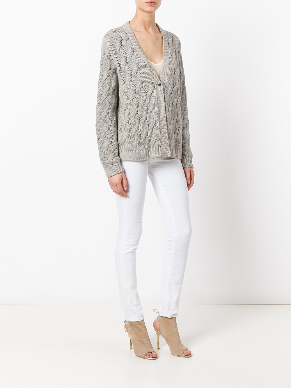 cable knit cardigan