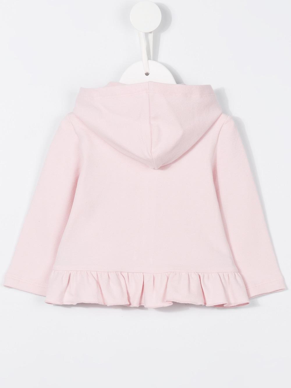 ruffle hem hoodie