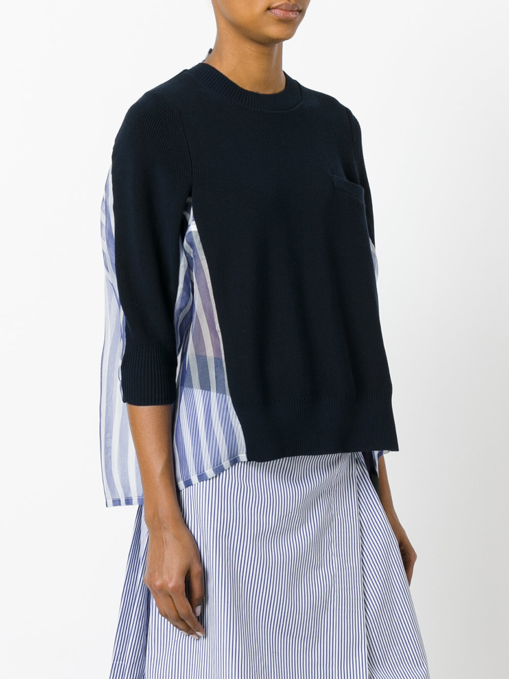 stripe panel jumper 