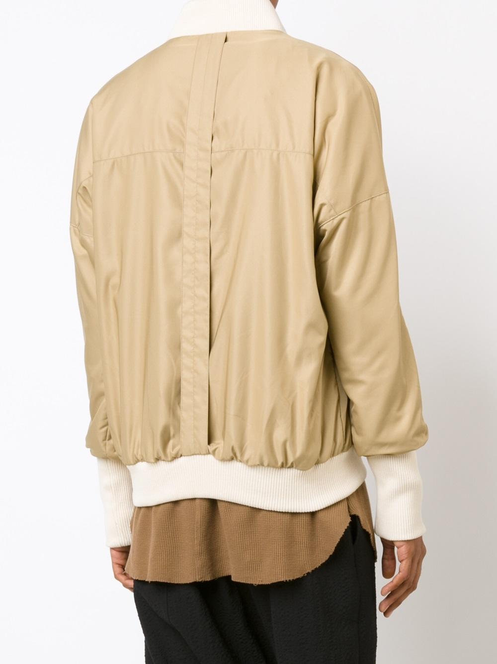elasticated cuffs bomber jacket