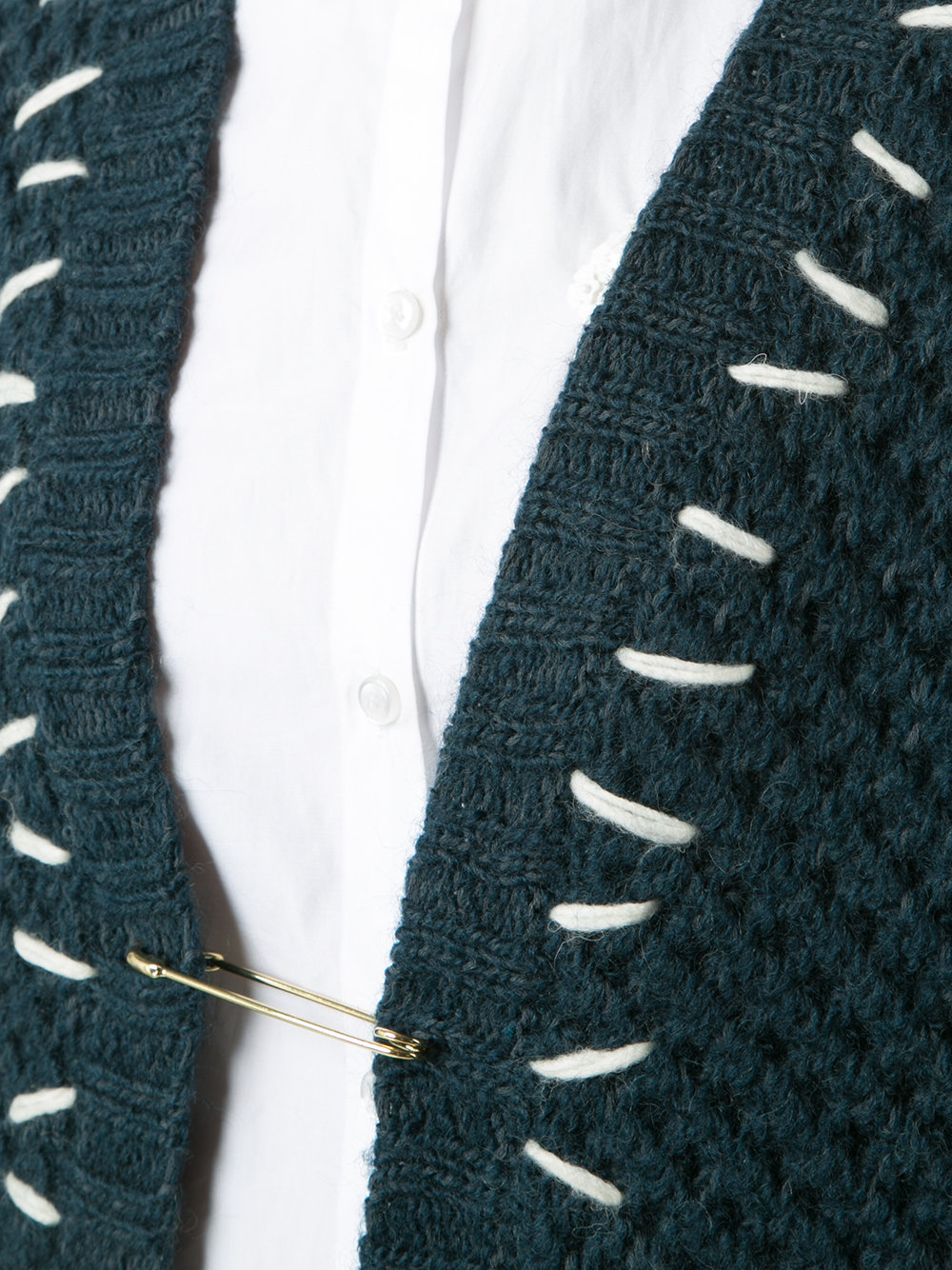 stitch-detail knitted cardigan