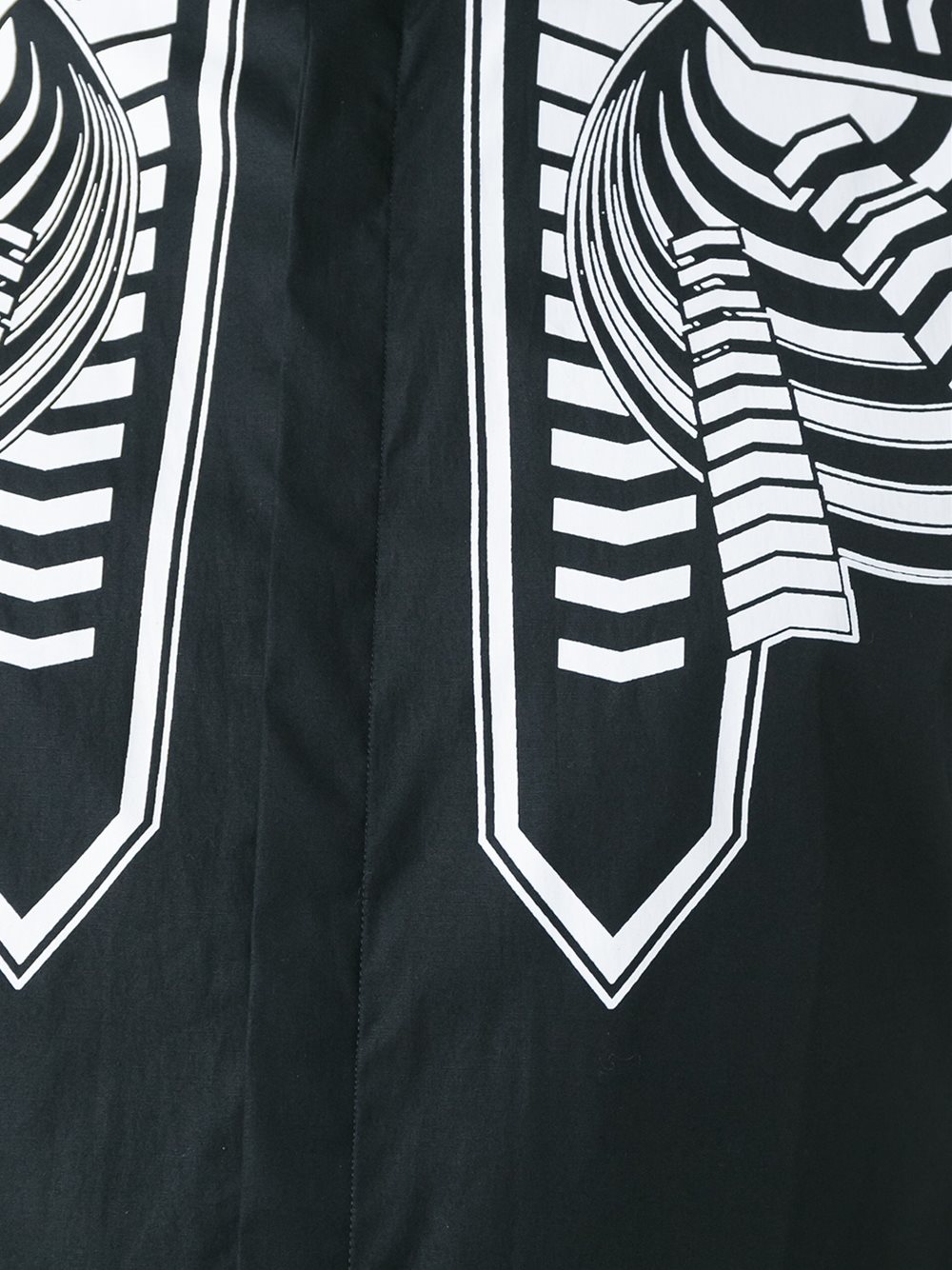 geometric print shirt