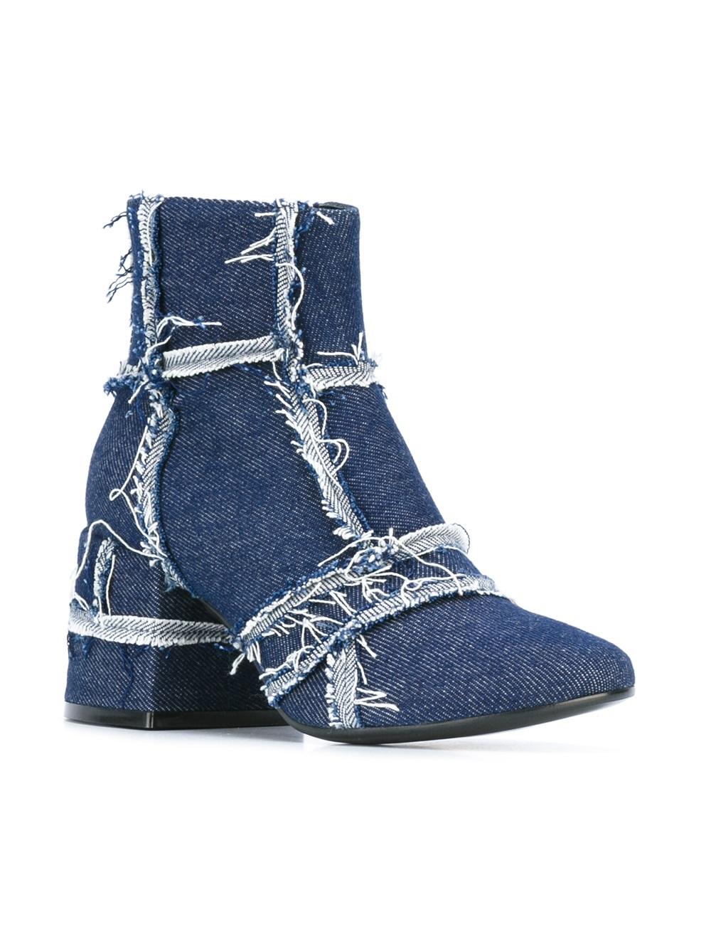 denim ankle boots