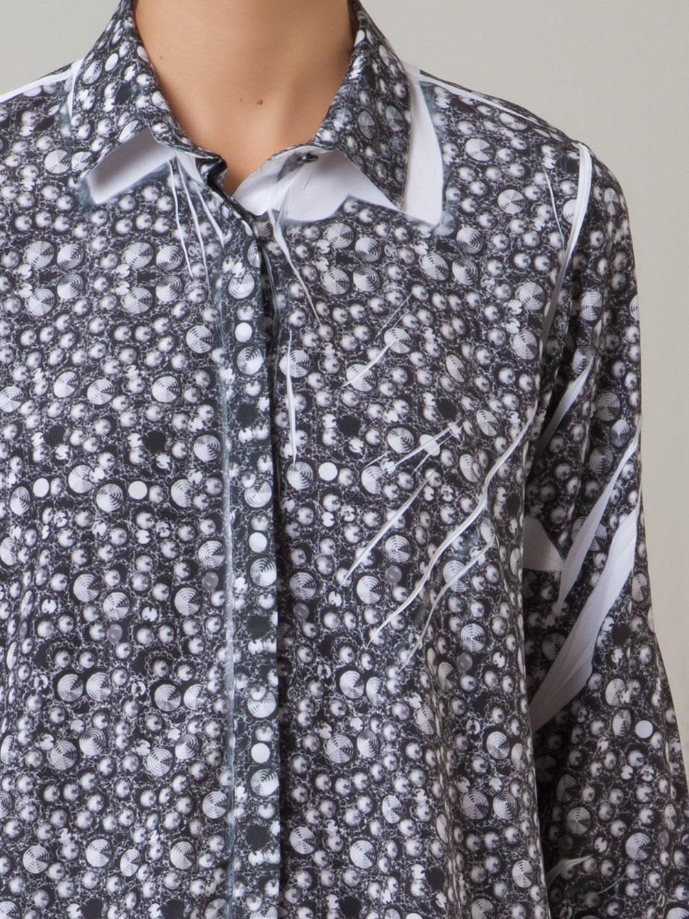 abstract print shirt