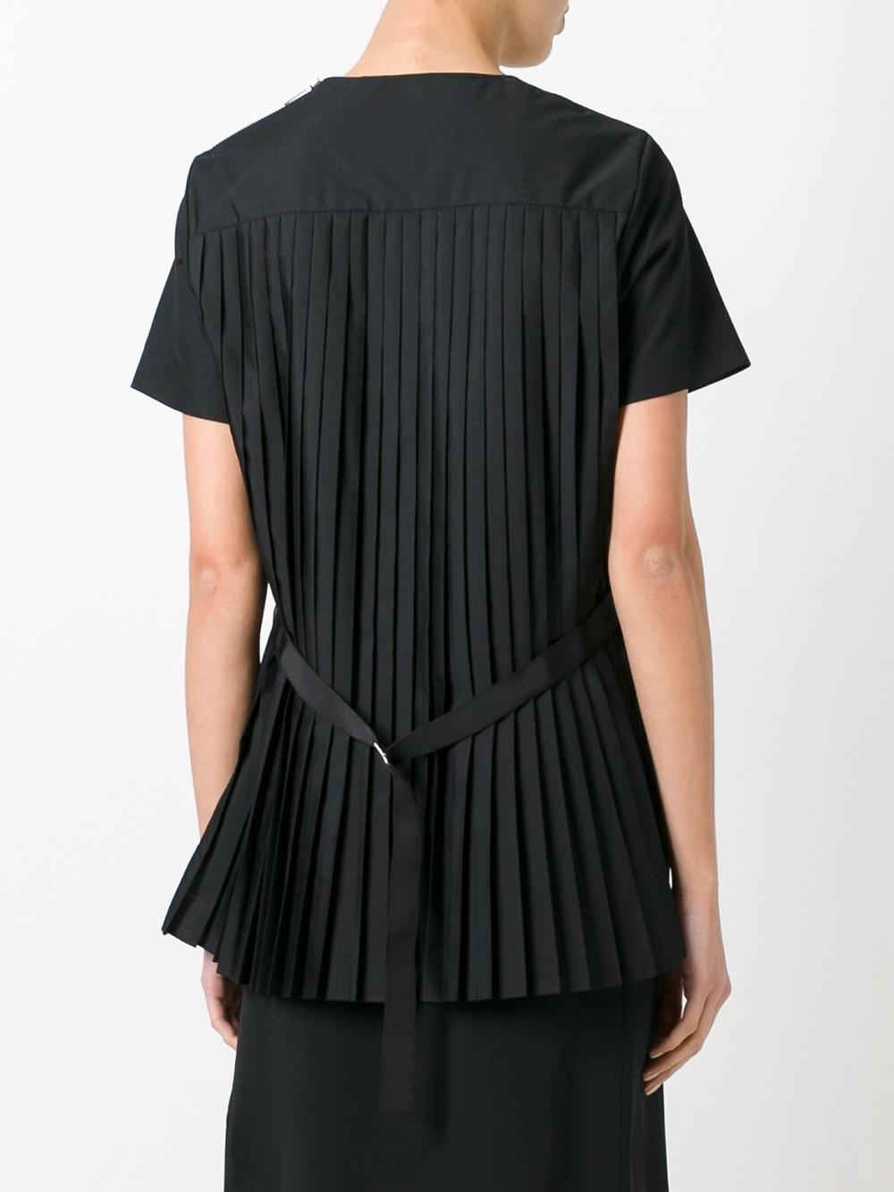 accordion pleat top