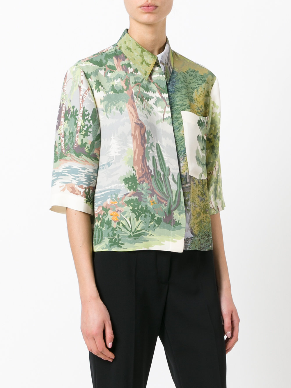 woodland print shirt