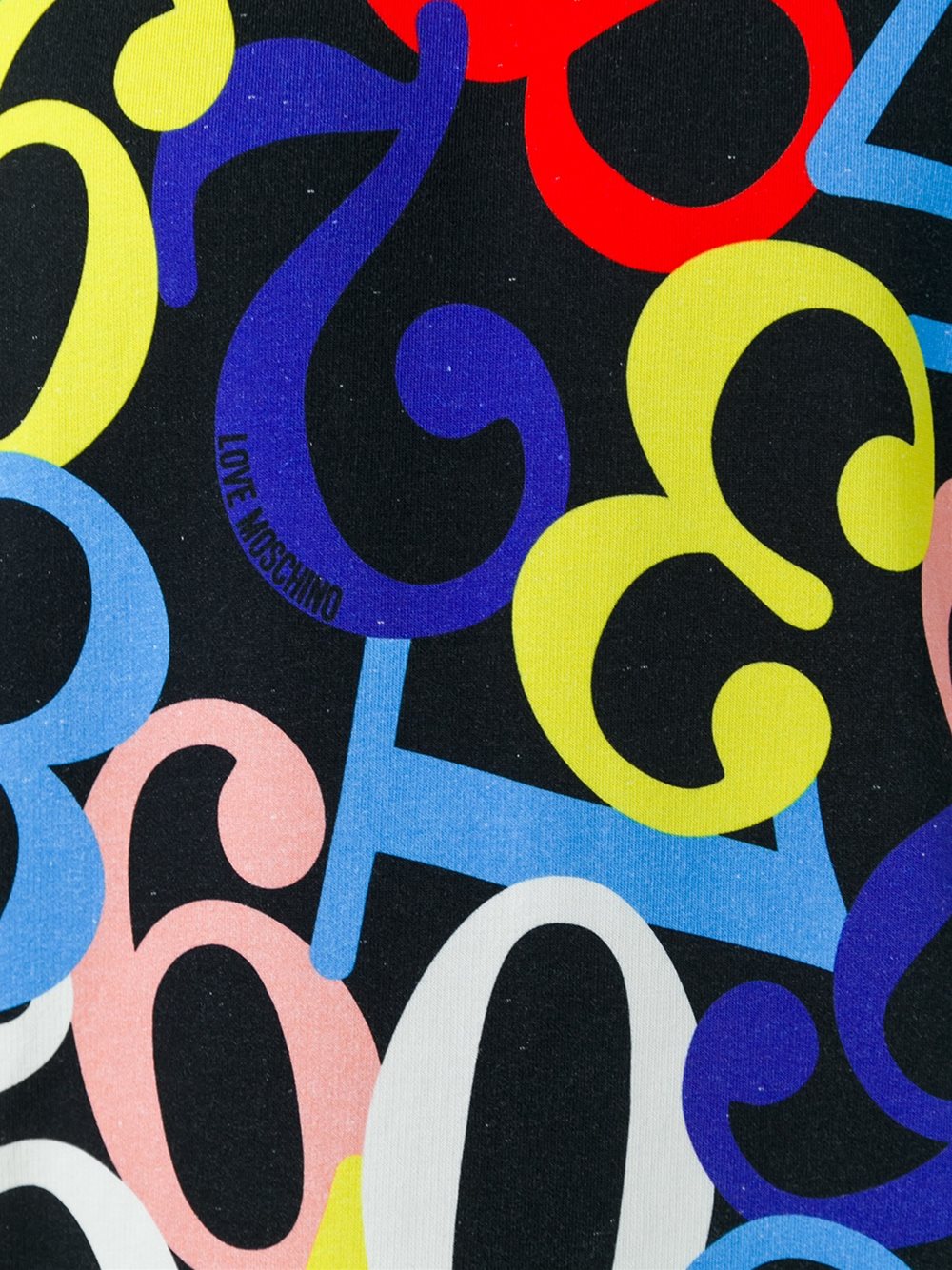 numbers print sweatshirt 